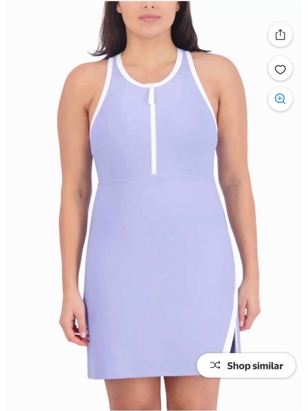 NWT SAGE Womens' Active Dress with Shorts - size XXL - light purple